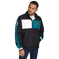 Veste à capuche légère demi-zip Gael Jacksonville Jaguars noire Tommy Hilfiger pour homme