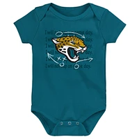 Newborn & Infant Jacksonville Jaguars Team Starter 3-Pack Bodysuit Set