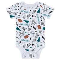 Newborn & Infant WEAR by Erin Andrews Jacksonville Jaguars Three-Piece Turn Me Around Bodysuits Pant Set