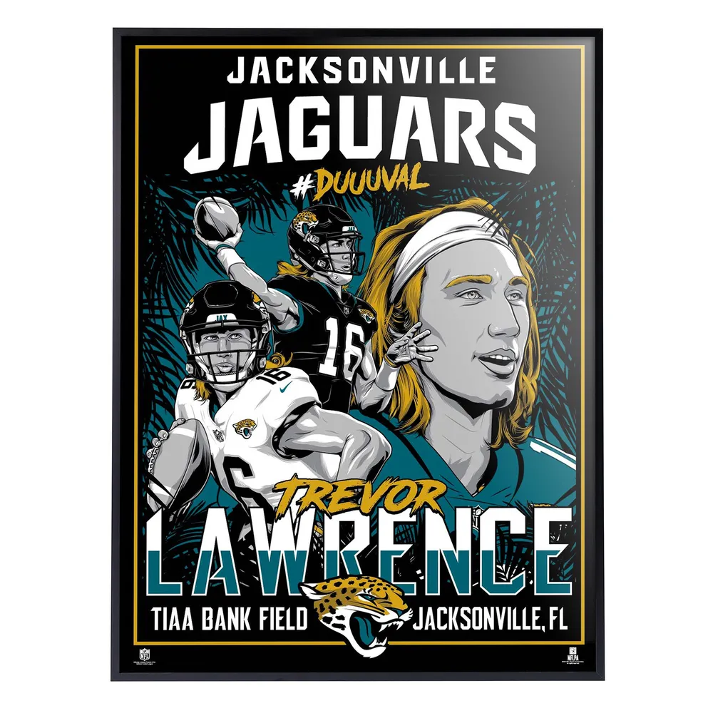 Framed Trevor Lawrence Jacksonville Jaguars Autographed Black Nike