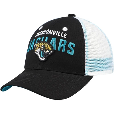 Chapeau réglable noir Jacksonville Jaguars Core Lockup Trucker pour enfants d'âge préscolaire