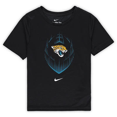 T-shirt Nike noir Jacksonville Jaguars Legend Icon Performance pour enfant d'âge préscolaire