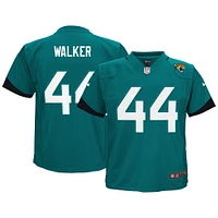 Maillot de match des Jacksonville Jaguars Nike Travon Walker pour enfants d'âge préscolaire, bleu sarcelle