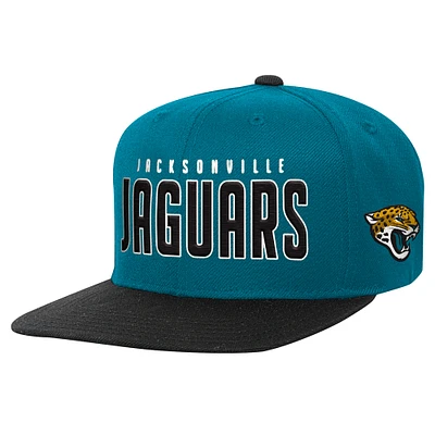 Casquette Snapback Jacksonville Jaguars Lock Up bleu sarcelle/noir préscolaire