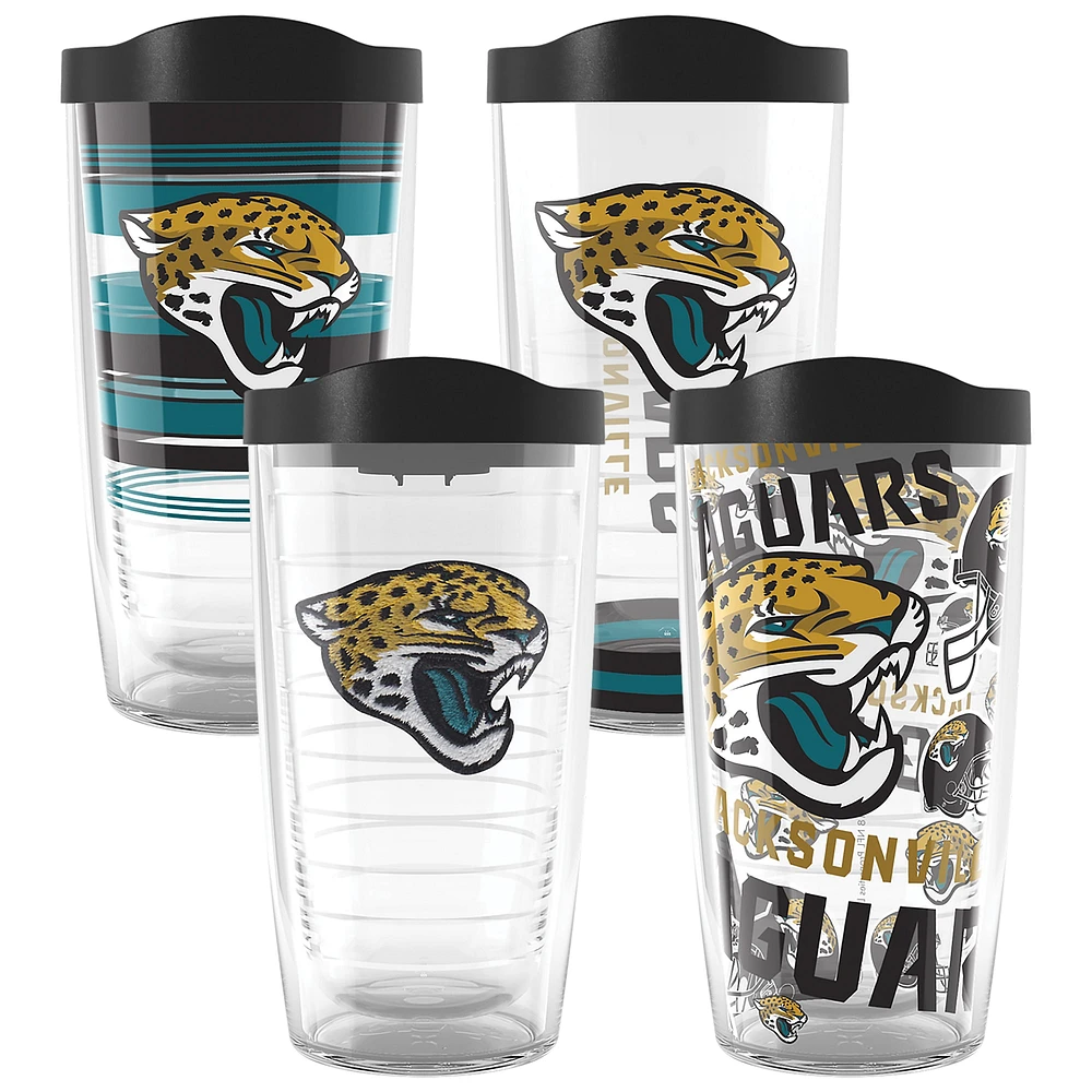 Tervis Jacksonville Jaguars paquet de quatre 16oz. Ensemble de gobelets classiques