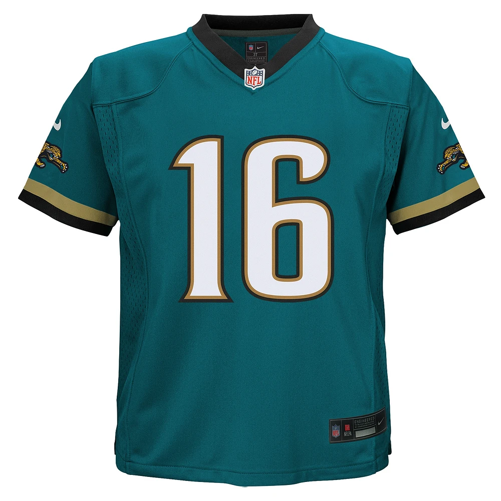 Toddler Nike Trevor Lawrence Teal Jacksonville Jaguars Prowler Throwback Player Game Jersey