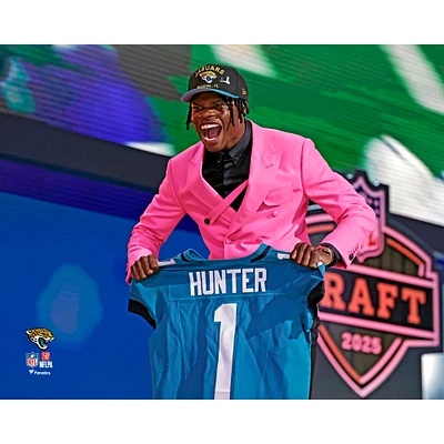 Travis Hunter Jacksonville Jaguars Unsigned 2025 NFL Draft Photograph
