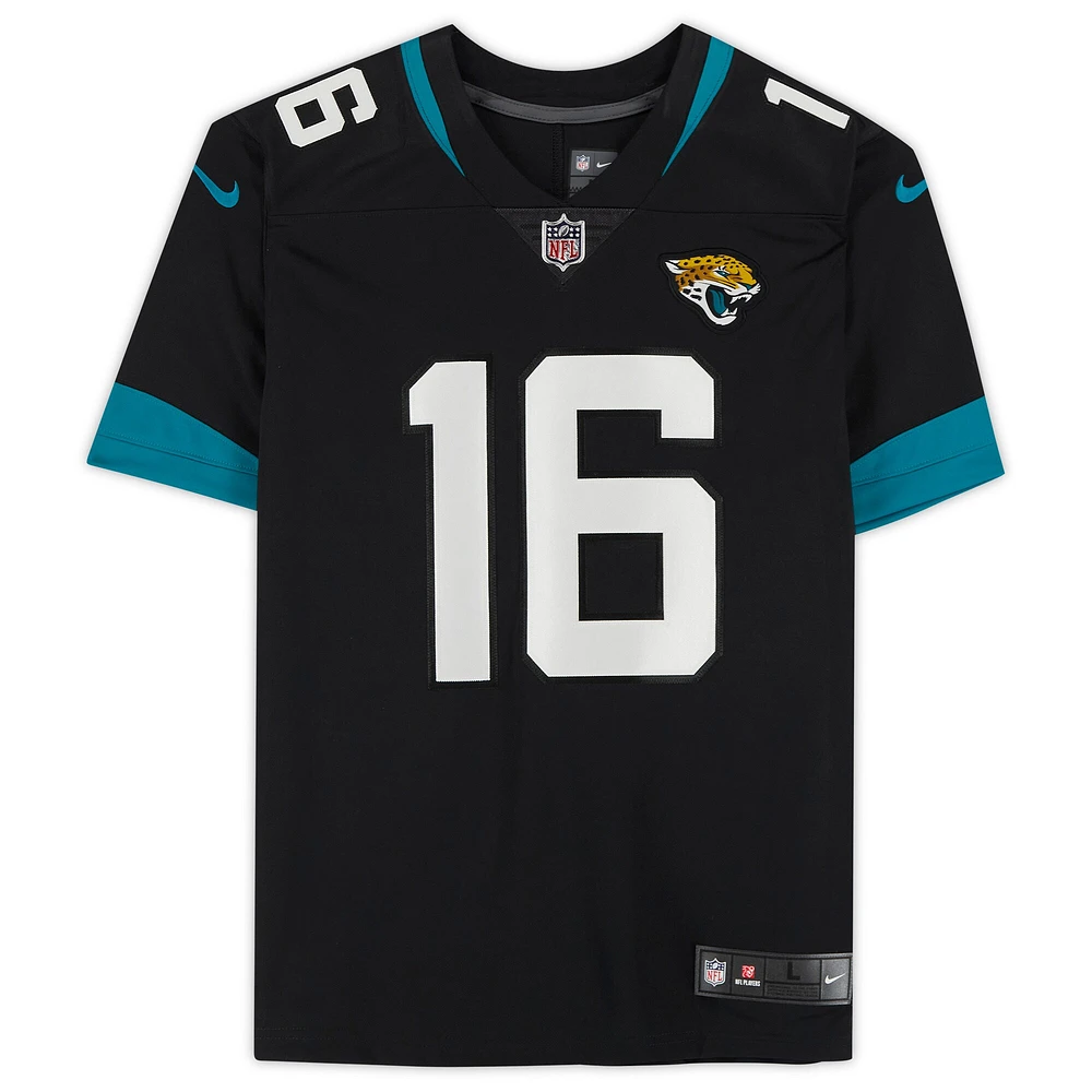 Maillot Nike Limited dédicacé par Trevor Lawrence Black Jacksonville Jaguars avec l'inscription « 2021 #1 Pick »