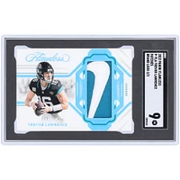 Trevor Lawrence Jacksonville Jaguars 2023 Panini Flawless Nike Logo Relic #P-TLA #/2 SGC Authenticated 9 Card