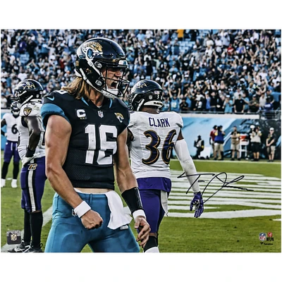 Trevor Lawrence Jacksonville Jaguars Autographed 16" x 20" Scream Photograph