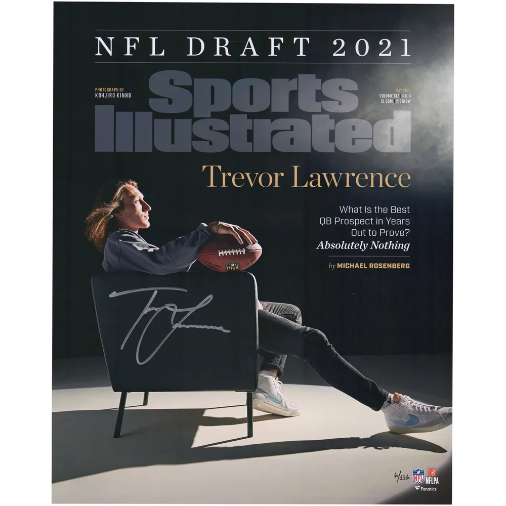 Lids Trevor Lawrence Jacksonville Jaguars Fanatics Authentic Autographed  16 x 20 Black Jersey Horizontal Photograph with Multiple Inscriptions -  Limited Edition of 16