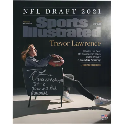 Lids Trevor Lawrence Jacksonville Jaguars Fanatics Authentic Autographed  16 x 20 Black Jersey Horizontal Photograph with Multiple Inscriptions -  Limited Edition of 16