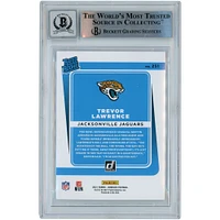 Carte de recrue numéro 251 authentifiée 2021 Donruss Rated Rookies de Trevor Lawrence Jacksonville Jaguars