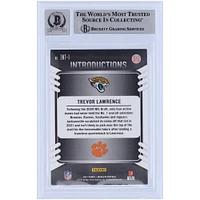 Carte de recrue Panini Absolute 2021 autographiée par Trevor Lawrence Jacksonville Jaguars #INT-1 Beckett Fanatics Witnessed Authenticated 10 Rookie