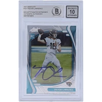 Trevor Lawrence Jacksonville Jaguars Autographed 2021 Panini Absolute #101 Beckett Fanatics Witnessed Authenticated 10 Rookie Card