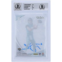 Carte de recrue 9/9 authentifiée signée Trevor Lawrence Jacksonville Jaguars 2021 Panini Chronicles Clear Vision #CVR-1 Beckett Fanatics - 10/9/9.5/9 Subgrades