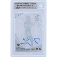 Carte de recrue authentifiée signée Trevor Lawrence Jacksonville Jaguars 2021 Panini Chronicles Clear Vision #CVR-1 Beckett Fanatics