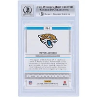 Carte de recrue 10 authentifiée signée Trevor Lawrence Jacksonville Jaguars Panini Chronicles 2021 #PA-1 Beckett Fanatics