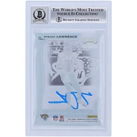 Trevor Lawrence Jacksonville Jaguars Autographed 2021 Panini Chronicles Playoff Momentum #PMR-1 Beckett Fanatics Witnessed Authenticated 10 Rookie Card