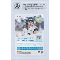 Trevor Lawrence Jacksonville Jaguars Autographié 2021 Panini Chronicles Prestige Rookies Mise à jour #201 Beckett Fanatics A Vu Authentifié 9/10 Rookie Card