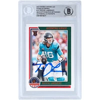 Carte de recrue authentifiée signée Trevor Lawrence Jacksonville Jaguars Panini Chronicles Stars and Stripes 2021 #STS-TLR Beckett Fanatics