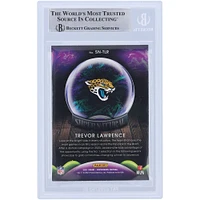Carte de recrue authentifiée signée Trevor Lawrence Jacksonville Jaguars 2021 Panini Contenders Supernatural #SN-TLR Beckett Fanatics