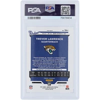 Carte de recrue authentifiée 10/10 Panini Donruss Optic Purple Stars #TR-1 #15/25 PSA autographiée 2021 par Trevor Lawrence Jacksonville Jaguars