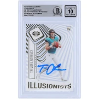 Trevor Lawrence Jacksonville Jaguars Autographié 2021 Panini Illusions Illusionnistes #Ill-10 Beckett Fanatics Witnessed Authenticated 10 Rookie Card