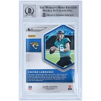Carte de recrue 10 authentifiée signée Trevor Lawrence Jacksonville Jaguars Panini Mosaic Blue Chip #1 Beckett Fanatics