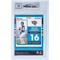 Carte de recrue Panini MVP Contenders 2021 autographiée par Trevor Lawrence Jacksonville Jaguars #MVP-TLA Beckett Fanatics a été témoin d'une carte authentifiée 10 Rookie
