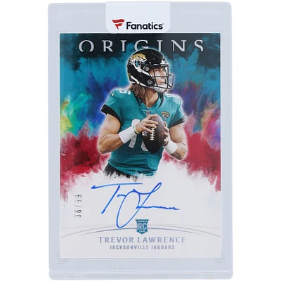 Carte de recrue Panini Origins 2021 autographiée par Trevor Lawrence Jacksonville Jaguars #RA-TL #36/99