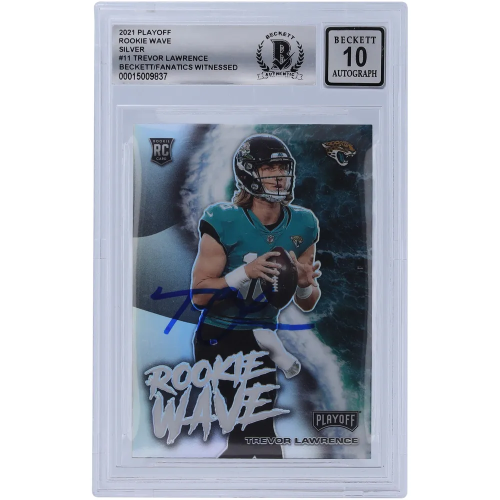 Lids Trevor Lawrence Jacksonville Jaguars Autographed 2021 Panini Playoff  Rookie Wave #RW-TLR Beckett Fanatics Witnessed Authenticated 10 Rookie Card