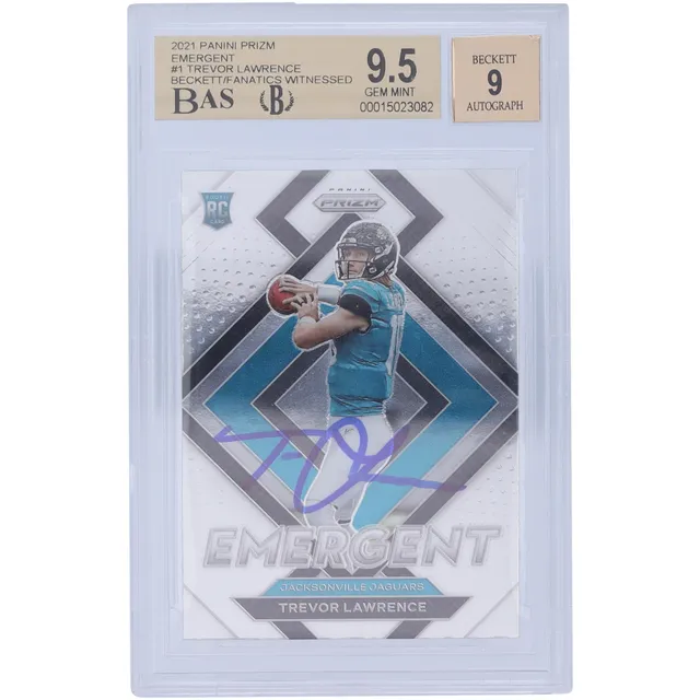 Trevor Lawrence Jacksonville Jaguars Autographed 2021 Panini Contenders Optic Rookie Ticket #93 Beckett Fanatics Witnessed Authenticated Card