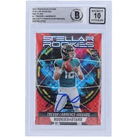Carte de recrue Panini 2021 autographiée par Trevor Lawrence Jacksonville Jaguars Stellar Rookies Red #SR-1 Beckett Fanatics Witnessed Authenticated 10 Rookie