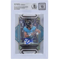 Carte de recrue Panini Select Club Level #243 autographiée 2021 de Trevor Lawrence Jacksonville Jaguars Beckett Fanatics Witnessed Authenticated 10 Rookie