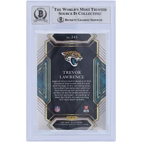 Carte de recrue Panini Select Club Level #243 autographiée 2021 de Trevor Lawrence Jacksonville Jaguars Beckett Fanatics Witnessed Authenticated 10 Rookie