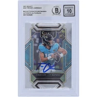 Carte de recrue Panini Select Club Level #243 autographiée 2021 de Trevor Lawrence Jacksonville Jaguars Beckett Fanatics Witnessed Authenticated 10 Rookie