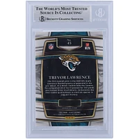 Trevor Lawrence Jacksonville Jaguars Autographed 2021 Panini Select Concourse White Ink #43 Beckett Fanatics Witnessed Authenticated Rookie Card with "2021 #1 Pick" Inscription