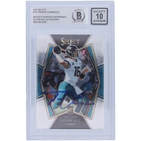 Trevor Lawrence Jacksonville Jaguars Autographed 2021 Panini Select Premier Level #143 Beckett Fanatics Witnessed Authenticated 10 Rookie Card