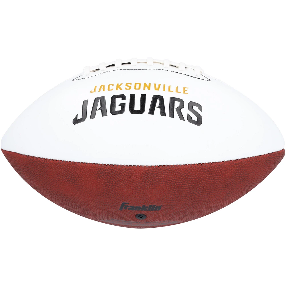 Ballon de football blanc Franklin autographié par Trevor Lawrence des Jaguars de Jacksonville