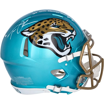 Casque authentique Riddell Flash Speed ​​autographié par Trevor Lawrence des Jacksonville Jaguars avec l'inscription « It Was Always the Jags »