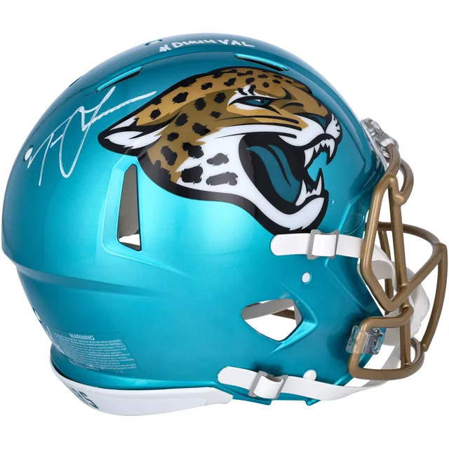 Trevor Lawrence Jacksonville Jaguars Autographed Riddell Black Matte Speed  Mini Helmet