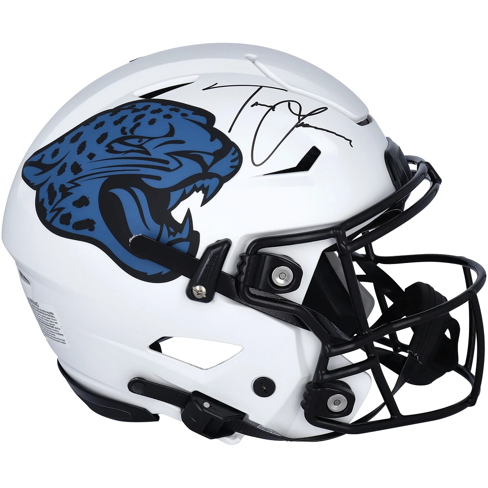Casque authentique Riddell Lunar Eclipse Alternate Speed Flex autographié par Trevor Lawrence des Jacksonville Jaguars