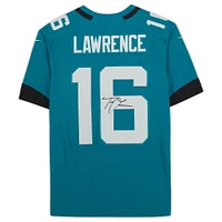Maillot Nike Teal Limited dédicacé par Trevor Lawrence des Jacksonville Jaguars