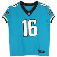 Trevor Lawrence Jacksonville Jaguars Autographed Teal Throwback Elite Jersey 