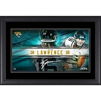 Trevor Lawrence Jacksonville Jaguars Facsimile Signature Framed 10" x 18" Player Nameplate Collage