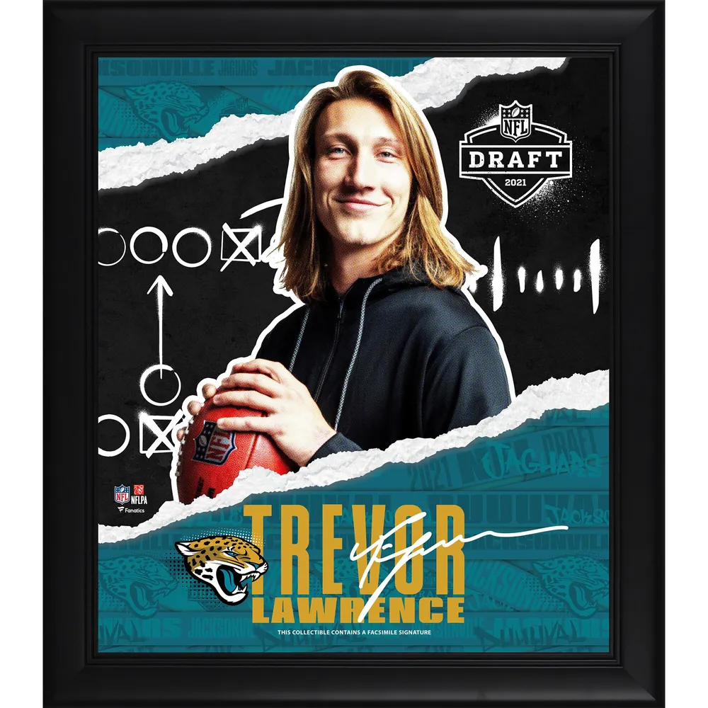 Lids Trevor Lawrence Jacksonville Jaguars Fanatics Authentic Autographed  Riddell Flat White Speed Authentic Helmet