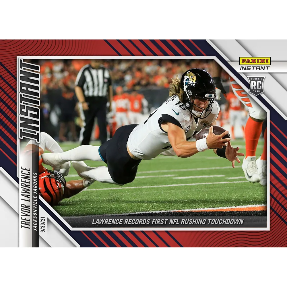 Lids Trevor Lawrence Jacksonville Jaguars Fanatics Exclusive Parallel Panini  Instant 1st Rushing Touchdown Single Rookie Trading Card - Limited Edition  of 99