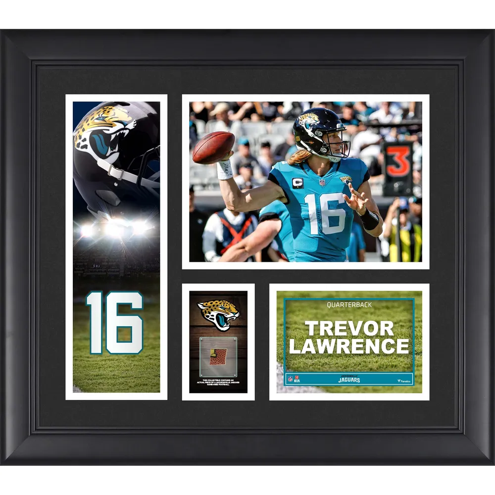 Lids Trevor Lawrence Jacksonville Jaguars Fanatics Authentic Framed 15 x  17 Player Collage with a Piece of Game-Used Ball