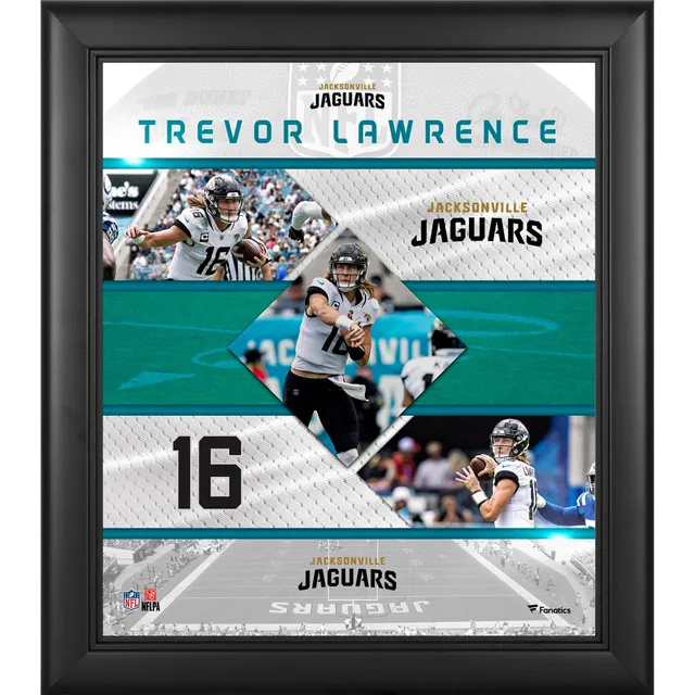 Trevor Lawrence Jacksonville Jaguars Autographed 11 x 14 Teal